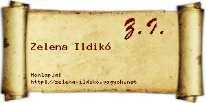 Zelena Ildikó névjegykártya